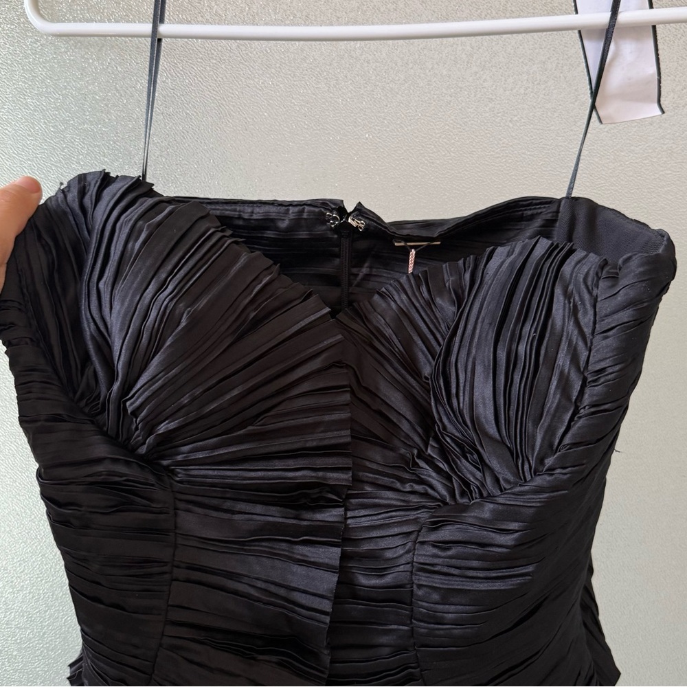 🆕 CULT GAIA Charlique Pleated Mini Dress Black Sz 10 - Picture 5 of 9